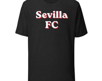 Sevilla FC Unisex t-shirt fotbollslogotyp Spaniens liga