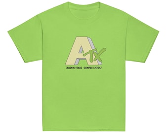 Austin Texas FC fotbolls-t-shirt för ungdomar med retrogrön logotyp