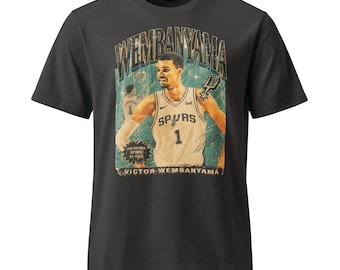 Wemby San Antonio Spurs Vintage T-Shirt | Garment Dyed Organic Cotton Tee