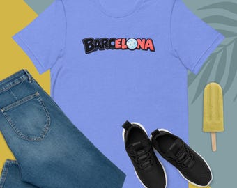 Barcelona Soccer Logo T-Shirt: Unisex Soft Graphic Tee