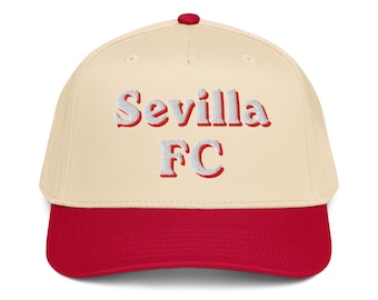 Sevilla FC-keps 5-panelskeps fotbollsmössa klassisk stil lördagsfotbollsgåva