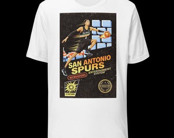 San Antonio Spurs, unisex t-shirt, retro, Wemby gamer, flerfärgad, grafisk t-shirt