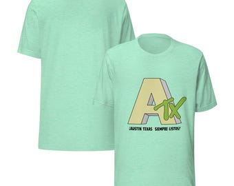 Austin Texas FC fotboll Unisex t-shirt retro grön listos logotyp