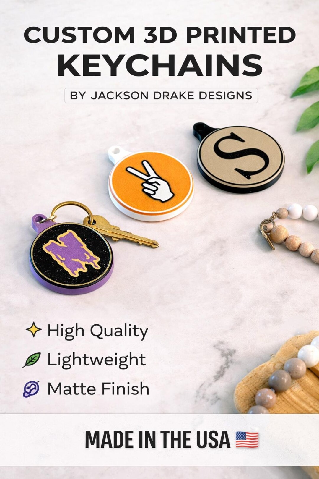 Where Icon Keychains Custom 3D Printed Keychains | Icon Keychains, Unique Gift, Lanyard ...