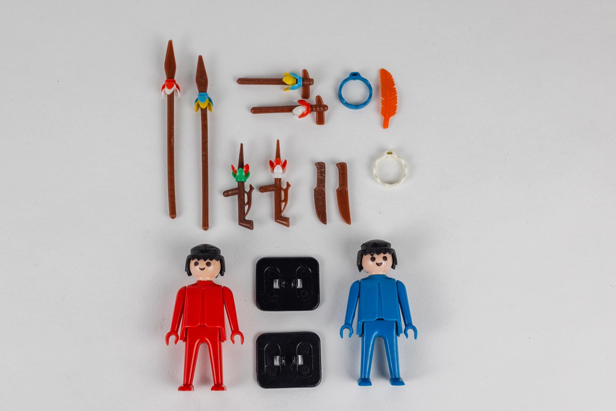 Accessoire Playmobil - Boîte Aux Lettres Jaune Et Lettres De Courrier - Occasion