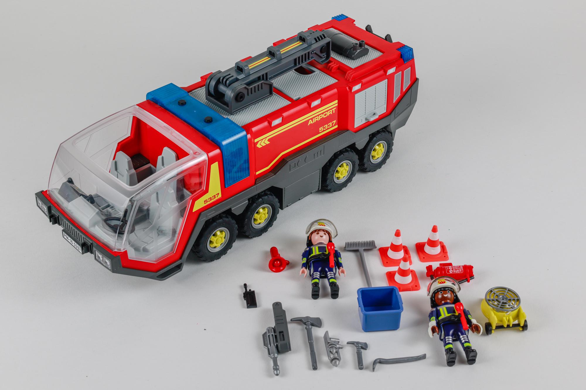 Playmobil - Caserne de Pompiers avec Hélicoptère