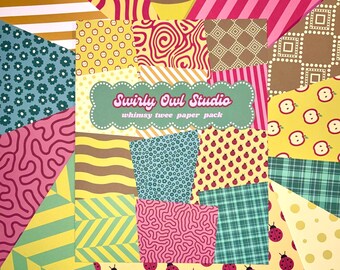 Whimsy Twee Cottagecore Scrapbook Paper Pack - Y2K Whimsical Junk Journal Supplies - Nature Ephemera - Jordnära hantverksmaterial