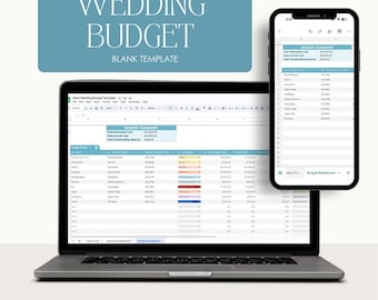 Wedding Budget Template | Google Sheets & Excel | Editable Wedding Planner Spreadsheet