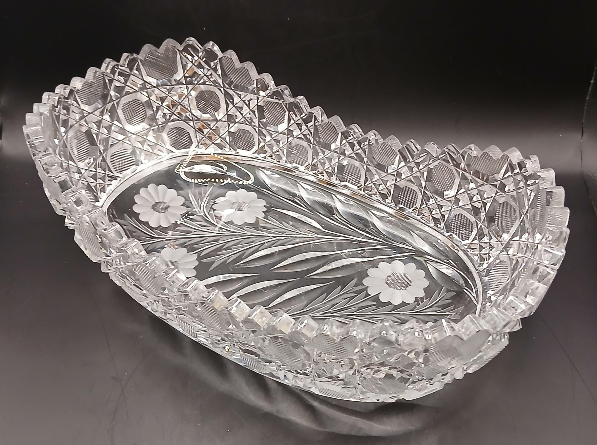 IRVING CUT GLASS ボウル クリスタル カットガラス USA Irving Cut Glass - Etsy