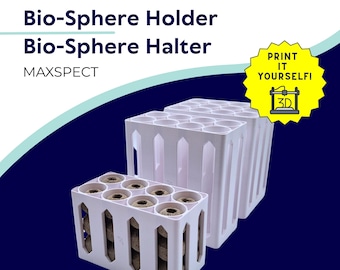 MAXSPECT Nano-Tech Bio-Sphere Montagebeugel | Set voor 24, 40 & 60 stuks | Zeewaterfilter | STL 3MF Digitale Download