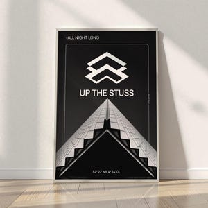 Chris Stussy All Night Long-tryck – Up The Stuss House Music DJ-väggkonst