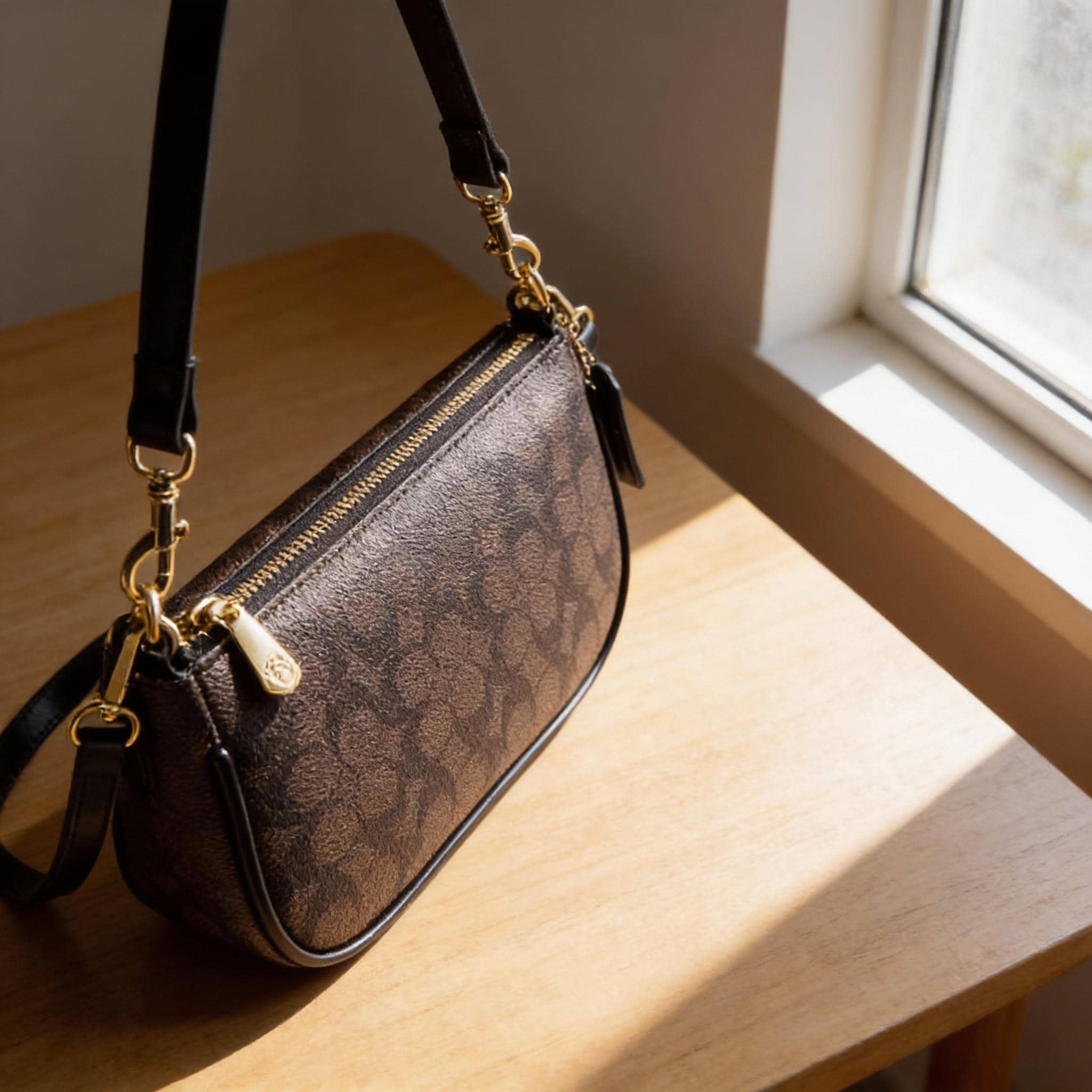 COACH® | Borsa a tracolla Klare in tela esclusiva con stampa con ciliegie COACH® | Borsa a tracolla Klare in tela esclusiva con stampa con ciliegie