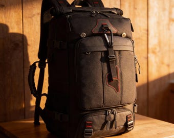 70L Travel Backpack for Men – Large Capacity Carry On Backpack, Casual Boarding Backpack for Travel & Adventure