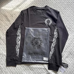 Chrome Hearts Black Long Sleeve Tee - Etsy