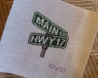 Charleston Savannah Highway and Main Rd. Needlepoint Canvas