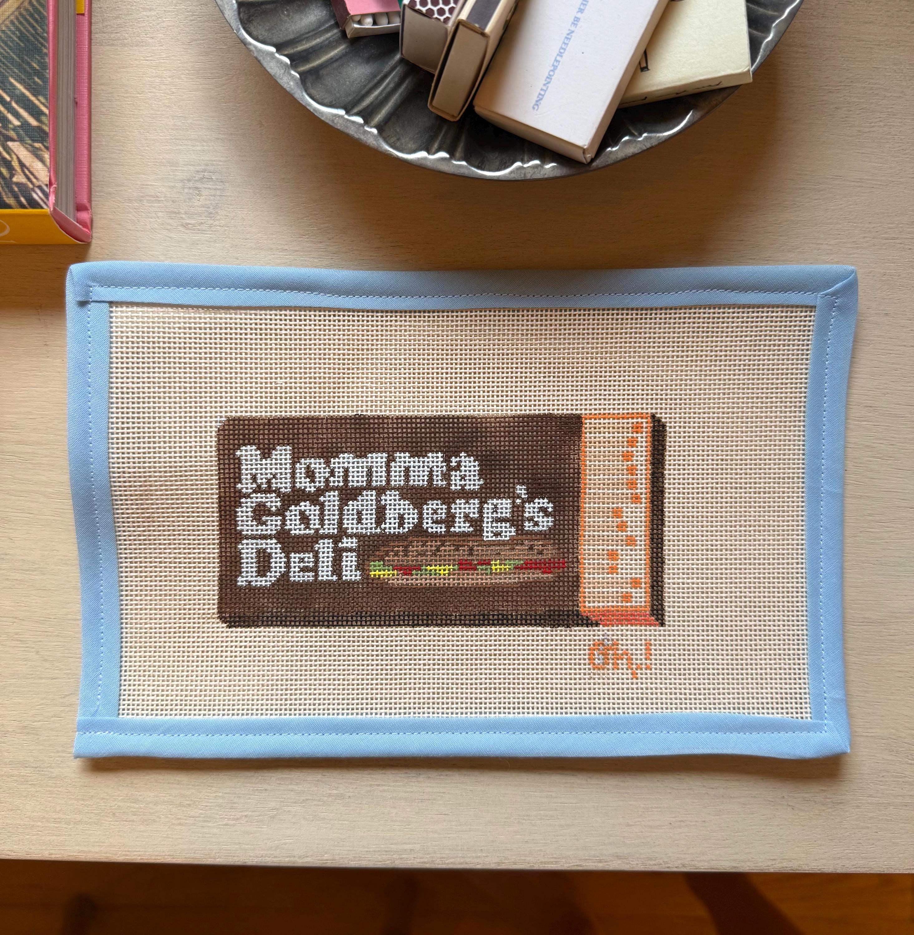 アンディママ　アンファン　ハッチボードＳ Auburn Momma Goldbergs Matchbox Needlepoint Canvas - Etsy