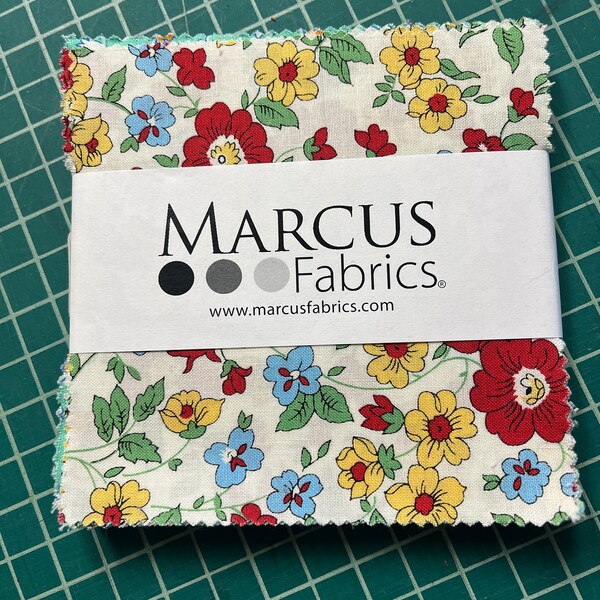 Marcus Fabrics Aunt Grace's Apron // Judith Rothermel // Judie Rothermel // 5 inch Charm Squares // Charm Pack // Marcus Fabrics HTF