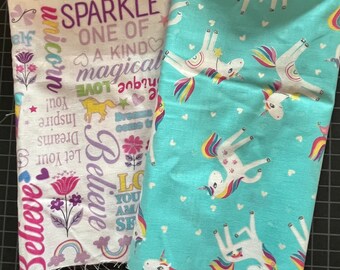 Unicorn Love // Benartex // Unicorns and Rainbows // fat quarter bundle