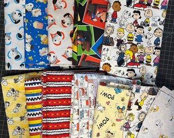 10+ yards of PEANUTS Snoopy Fabric // Quilting Treasures // Creative Springs // Novelty Fabric