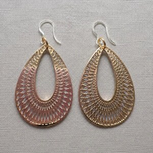Light Large Teardrop | hypoallergenic earrings | with plastic hooks | personalized message