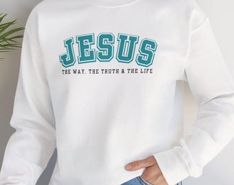 Jesus Sweatshirt | Christian faith apparel, Jesus Sweater
