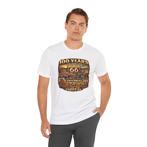 Route 66 Centennial 100 Years T-Shirt | Vintage Roadtrip Tee image 5