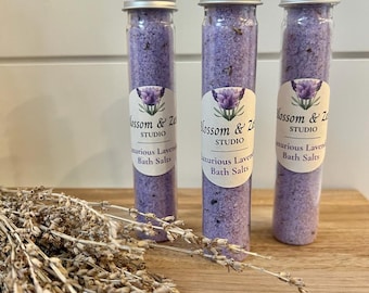 Calming Lavender Bath Salts | Relaxing Epsom Salt Bath Soak | Handmade Spa Gift