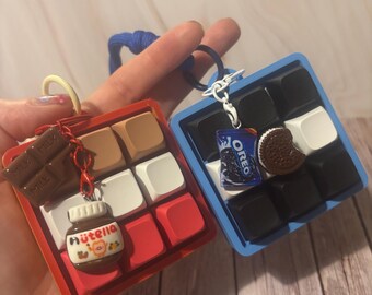Chocolate spread & Biscuit themed  Fidget Clickers