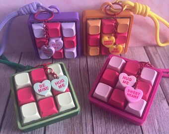 Conversation Hearts themed  Fidget Clicker