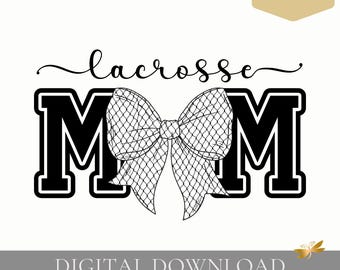 Diseño de fuente PNG/Script de mamá lacrosse, coqueta de lazo lacrosse (descarga digital)