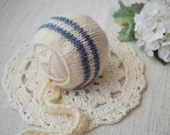 READY TO SHIP Newborn Bonnet, Newborn Hat