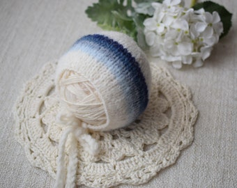 SALE RTS Newborn Bonnet, Blue Bonnet, Striped Bonnet, Green Bonnet, Green Hat