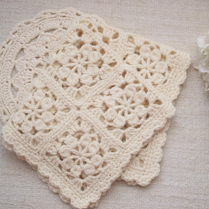 Accesorio de fotografía para recién nacidos, accesorio de fotografía con manta, regalo de bebé de crochet, capa de crochet para sesión de fotos, regalo para bebé