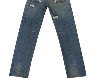 Vintage Neighborhood SS02 Streetwear Distressed Design Japan Denim