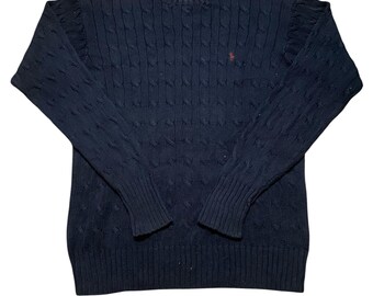 Vintage Polo Ralph Lauren z dzianiny z logo Small Pony