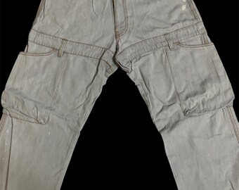 Pantaloni cargo multitasche vintage anni '90 di Final Home By Issey Miyake