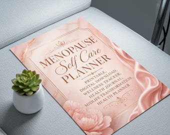 Menopauze zelfzorgplanner afdrukbare, digitale download, Wellness-tracker, gezondheidsdagboek, midlifetransformatie, gezondheidsplanner