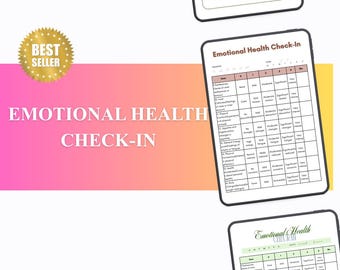 Afdrukbaar check-indagboek emotionele gezondheid voor senioren (digitale download)