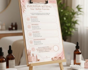 De midlife-stroomplanner afdrukbare digitale download, werkblad levensbalans, zelfzorgplanningssjabloon, afdrukbare planner, digitale planner