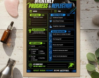 Afdrukbaar fitnessdagboek uit de Gouden Eeuw, 5 pagina's workouttracker, gewoontedagboek