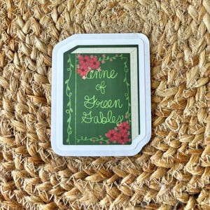 Anne of Green Gables Sticker: Book Lover Gift, Vinyl Sticker