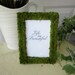 Table Number Frames, 15 Moss Covered Frames for Wedding or Party 5x7 size
