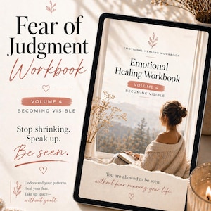 Fear of Judgment Workbook – Overcome Social Anxiety| Self Doubt, Speak Up & Be Seen, Nervous System Healing PDF for Women