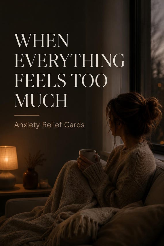 Feeling Overwhelmed All The Time? Anxiety Relief Cards for Racing Thoughts, Panic & Nervous System Regulation PDF