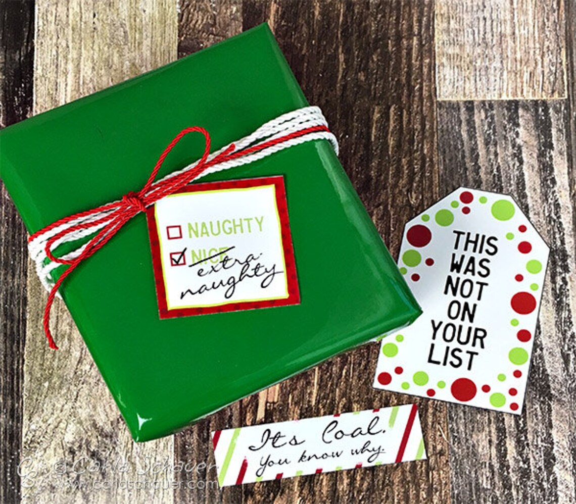 Snarky Christmas Gift Tags, Funny Holiday Gift Tags, Printable Gift Tags, Christmas Printable