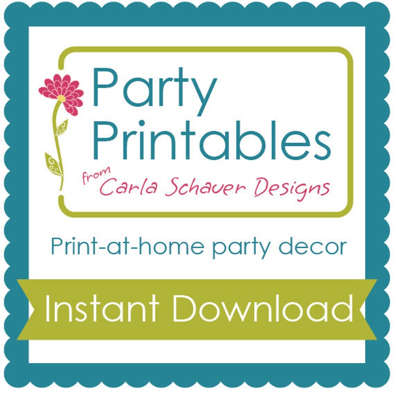 Surfer Birthday Party Printables with Invitation, Red.DIY Mini Party Kit Surfboards, Sharks, Turtles & Hibiscus print. INSTANT DOWNLOAD image 3