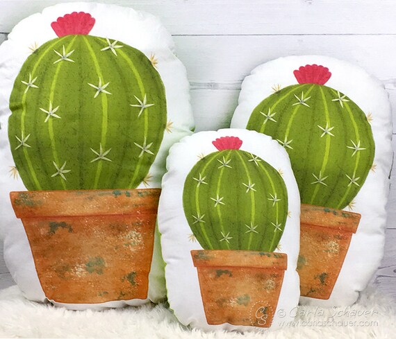Cactus top shaped pillow