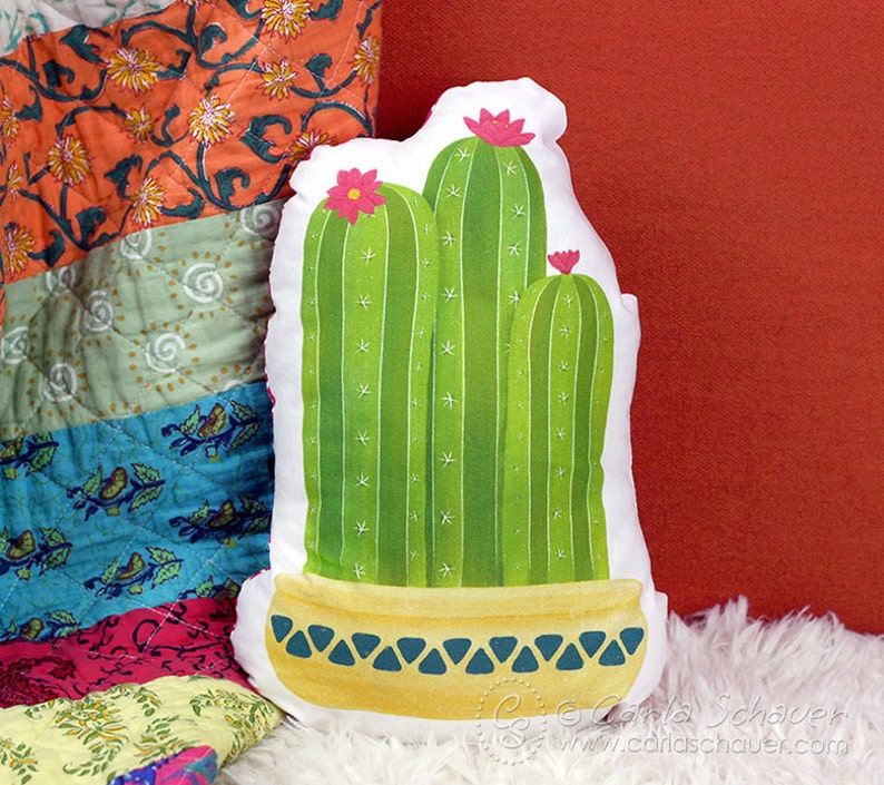 Diy Cactus Pillow Cactus Shaped Pillow Cactus Plush Accent Pillow Boho Cactus | Etsy