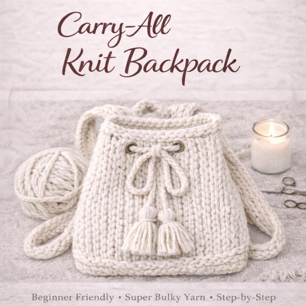 Knit Free Rucksack Pattern How To Knit A Backpack Easy Knitting Pattern Mama In A Stitch
