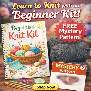Breipakket voor beginners – Gezellige sjaal knutselen, ribbelsteek
